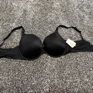 NWT Auden  38 DD Black Padded  Bra with Smooth Molded Cups